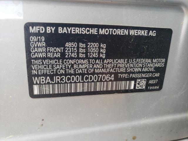 2020 BMW 530 I WBAJR3C00LCD07064