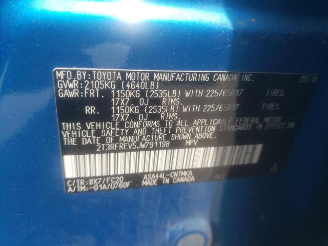 2018 TOYOTA RAV4 ADVEN 2T3RFREV5JW791198