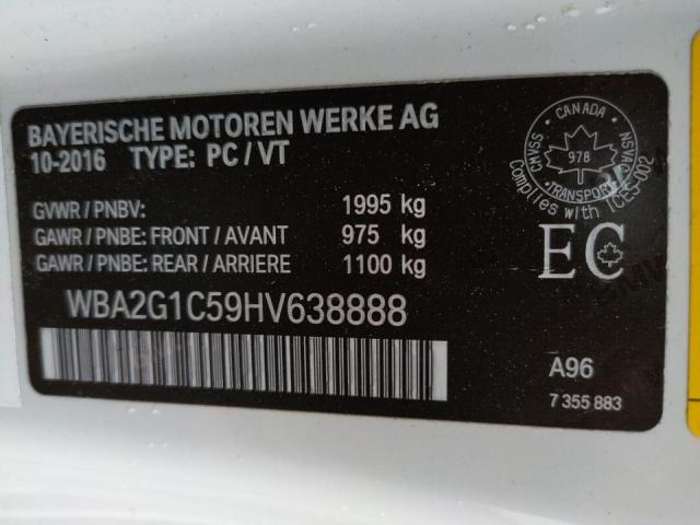 2017 BMW M240I WBA2G1C59HV638888