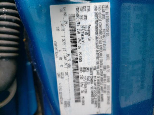 2016 FORD FOCUS SE 1FADP3F20GL216971