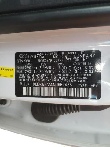 2021 HYUNDAI KONA SEL P KM8K62AA0MU662438