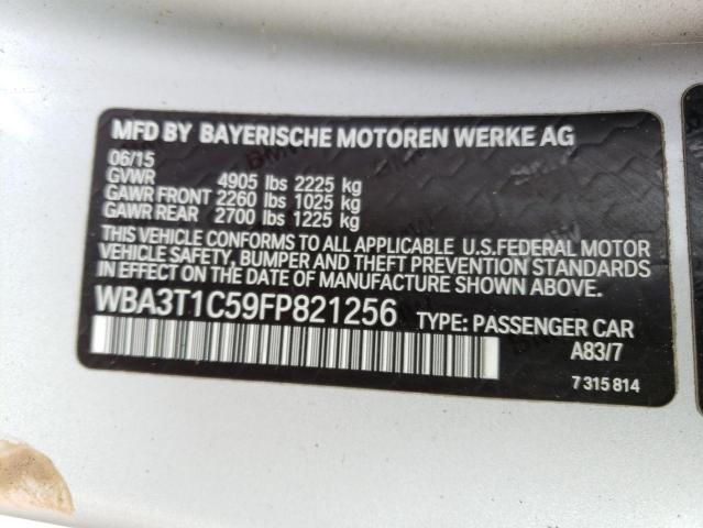 2015 BMW 428 XI SUL - WBA3T1C59FP821256