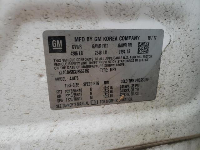 KL4CJASB3JB557497 Buick Encore Preferred