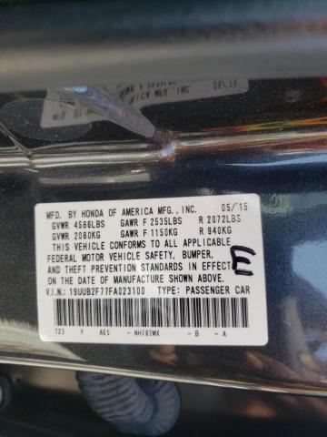 2015 ACURA TLX ADVANC 19UUB2F77FA023100