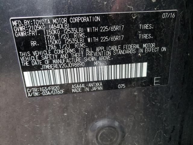 JTMBFREV2GJ098890 Toyota Rav4 Le 2016. Фото: 9