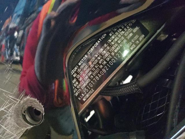 2011 SUZUKI GSXR JS1GT78A0B2100127