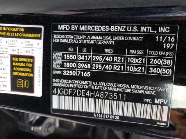 2017 MERCEDES-BENZ GLS 550 4M 4JGDF7DE4HA873511