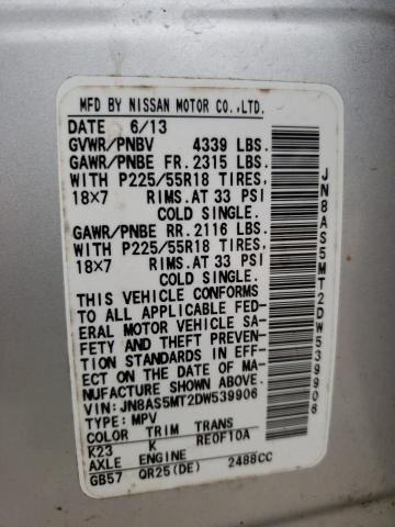 Фото: JN8AS5MT2DW539906 - 10