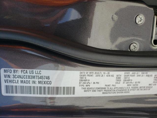 2021 JEEP COMPASS 80 3C4NJCEB3MT545746