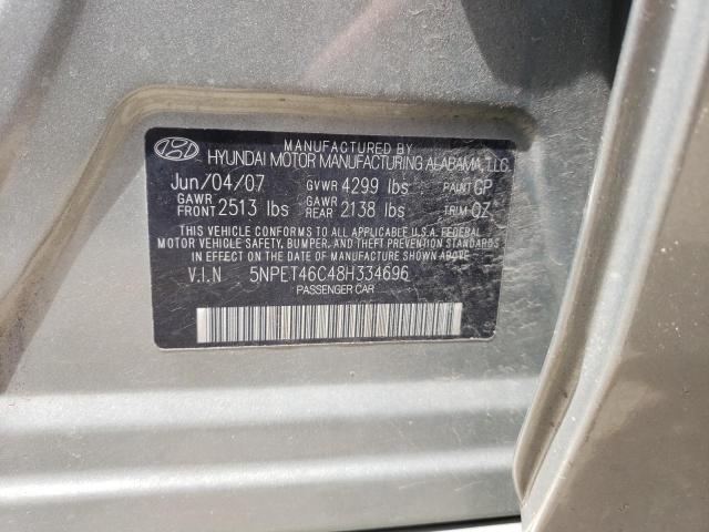 5NPET46C48H334696 Hyundai Sonata Gls 2008. Фото: 9