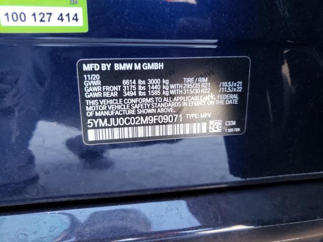 2021 BMW X5 M 5YMJU0C02M9F09071