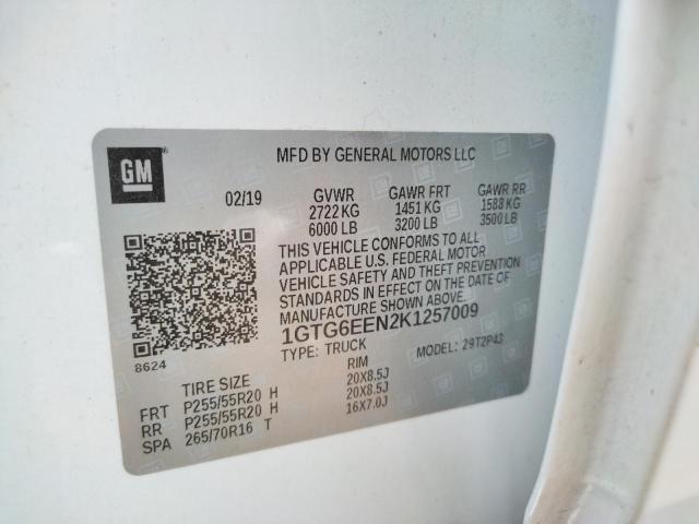 2019 GMC CANYON DEN 1GTG6EEN2K1257009