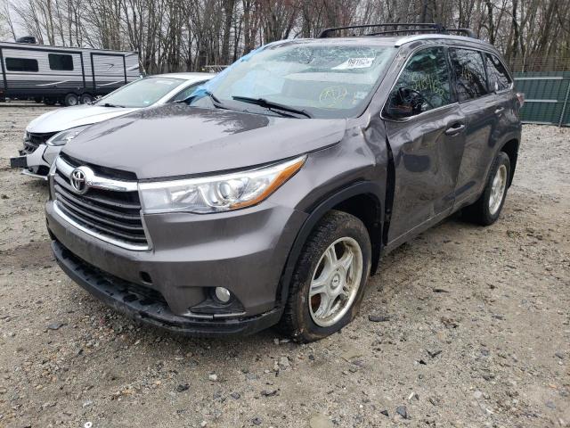 VIN 5TDDKRFHXFS172135 2015 Toyota Highlander, Limit... no.2