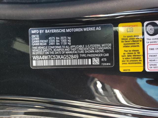 2019 BMW 440I WBA4W7C53KAG52849