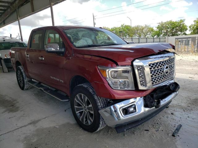 Salvage cars for sale from Copart Homestead, FL: 2019 Nissan Titan Platinum