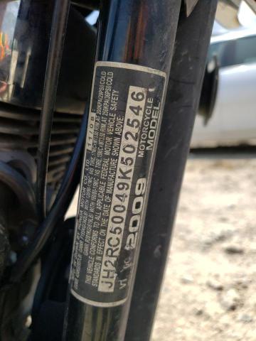 2009 HONDA VT750 C JH2RC50049K502546