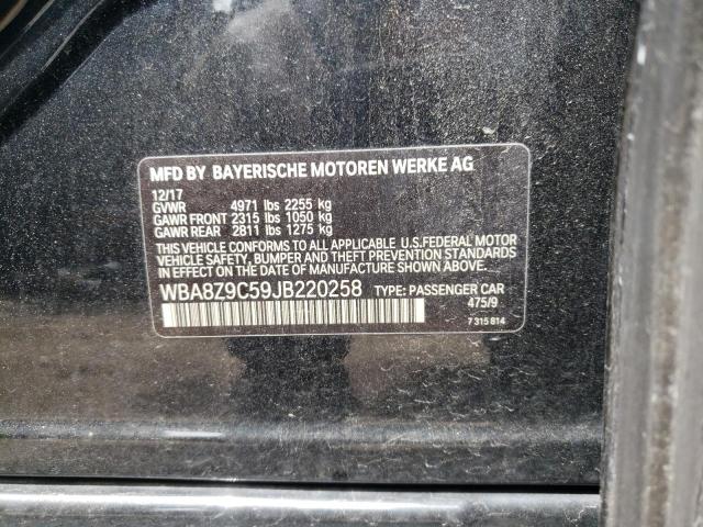 2018 BMW 330 XIGT WBA8Z9C59JB220258