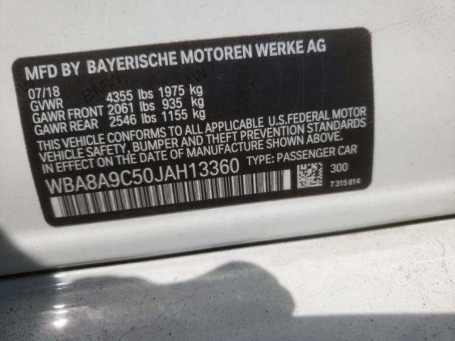 2018 BMW 320I WBA8A9C50JAH13360