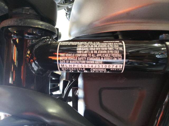 2018 HONDA CMX500 A MLHPC5654J5100741