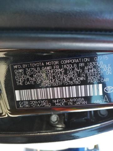 2015 TOYOTA PRIUS C JTDKDTB31F1578780
