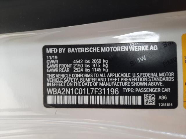 2020 BMW M240I WBA2N1C01L7F31196