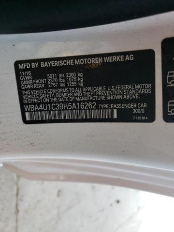 2017 BMW 440XI WBA4U1C39H5A16262