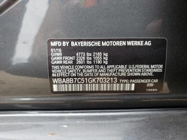2016 BMW 340 XI - WBA8B7C51GK703213