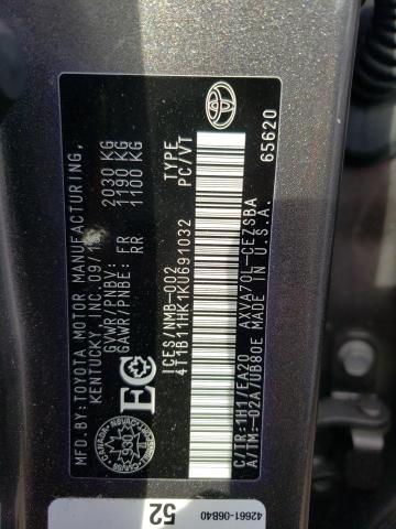 VIN JM3TB3CV8E0446718 2019 TOYOTA CAMRY no.10