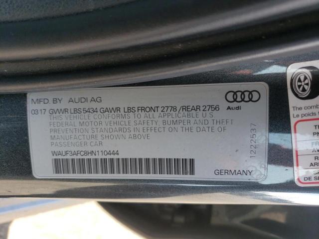 2017 AUDI A6 COMPETI WAUF3AFC8HN110444