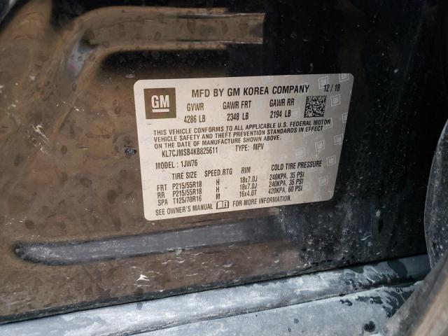 2019 CHEVROLET TRAX PREMI KL7CJMSB4KB825611