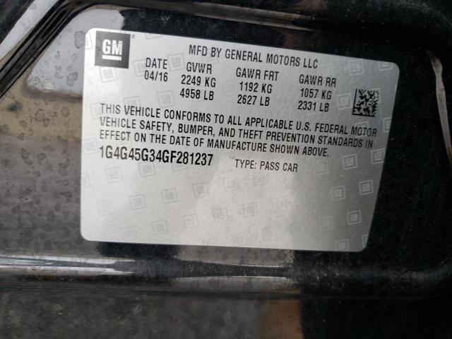 2016 BUICK LACROSSE S 1G4G45G34GF281237