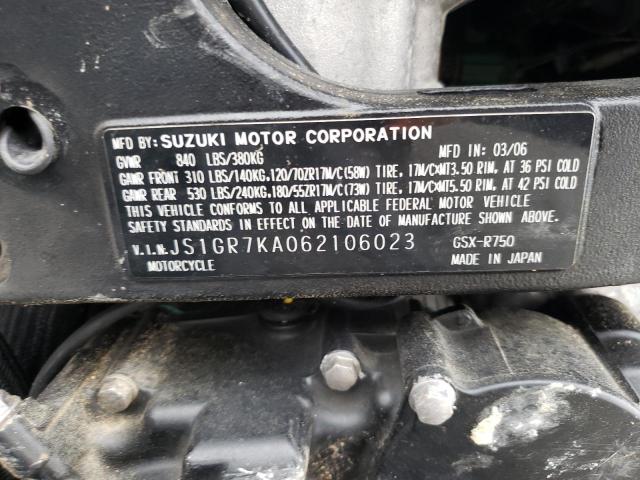 2006 SUZUKI GSX1300 R JS1GR7KA062106023