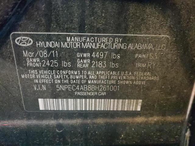 5NPEC4AB8BH261001 Hyundai Sonata Se 2011. Фото: 9