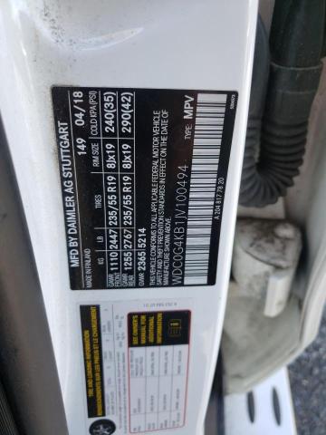 2018 MERCEDES-BENZ GLC 300 4M - WDC0G4KB1JV100494