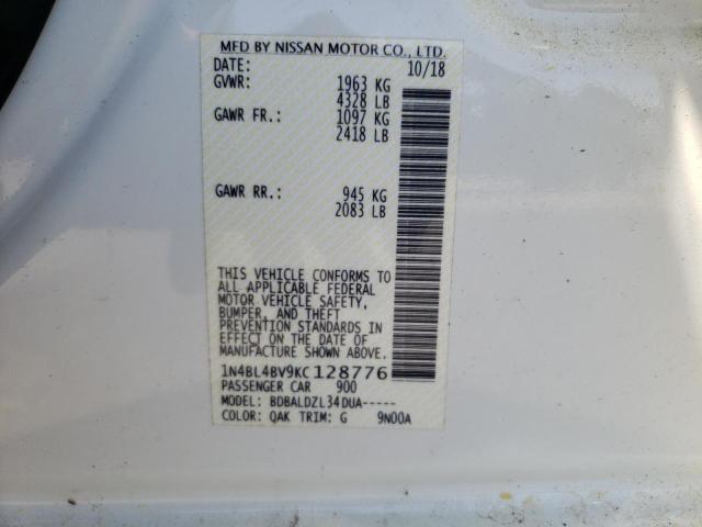 1N4BL4BV9KC128776 Nissan ALTIMA S