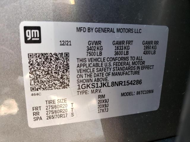 2022 GMC YUKON/DENA 1GKS1JKL8NR154286