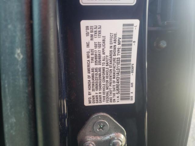 5J6RE4H31AL011033 Honda Cr-V Lx 2010. Фото: 9