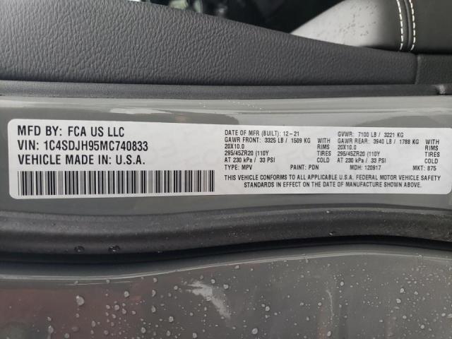 2021 DODGE DURANGO SR 1C4SDJH95MC740833