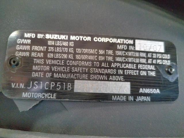 2008 SUZUKI AN650 A JS1CP51B582100076