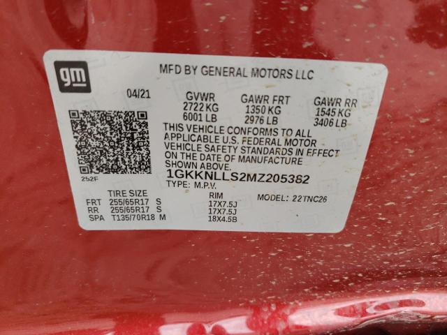 2021 GMC ACADIA AT4 1GKKNLLS2MZ205382
