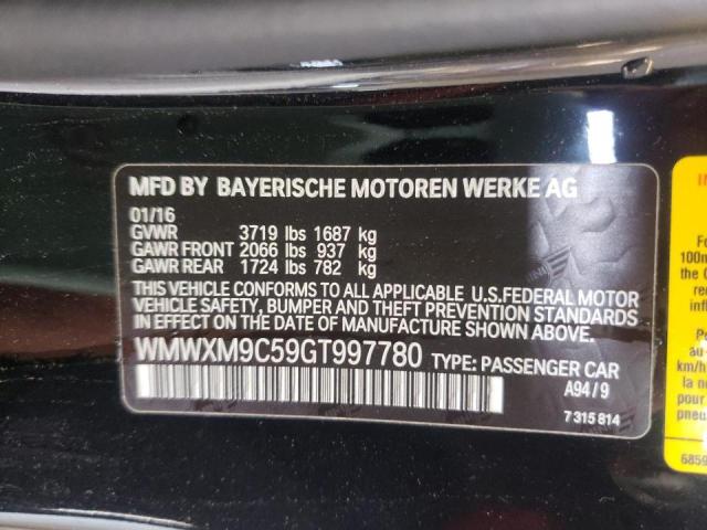 2016 MINI COOPER JOH WMWXM9C59GT997780