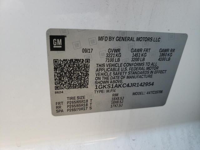 2018 GMC YUKON SLE 1GKS1AKC4JR142954