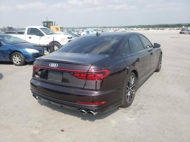 2020 AUDI S8 WAU8SAF83LN011904