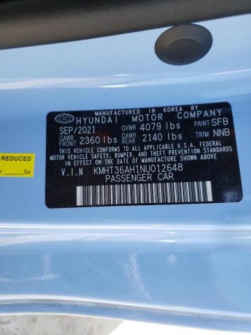 2022 HYUNDAI VELOSTER N KMHT36AH1NU012648