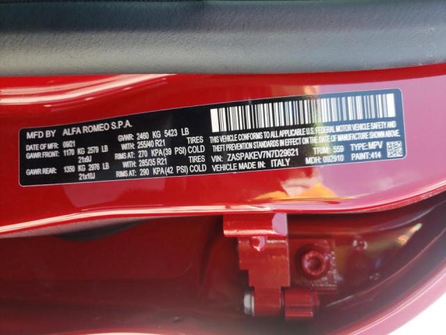 ZASPAKEV7N7D29621 Alfa Romeo Stelvio Qu 2022. Фото: 9
