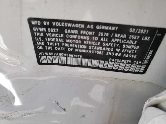 2021 VOLKSWAGEN ARTEON SEL WVWSR7AN0ME007976