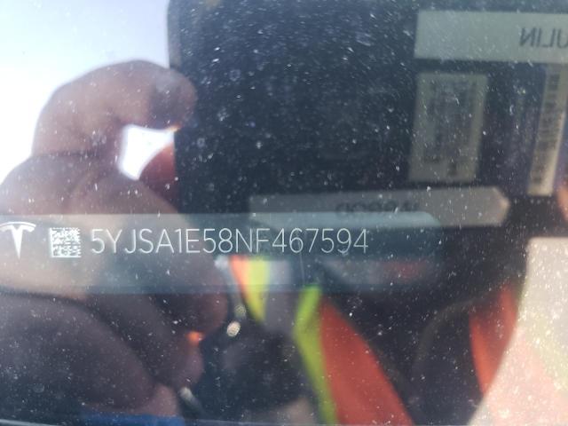 2022 TESLA 3 5YJSA1E58NF467594
