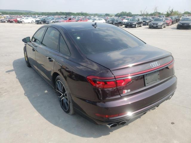 2020 AUDI S8 WAU8SAF83LN011904