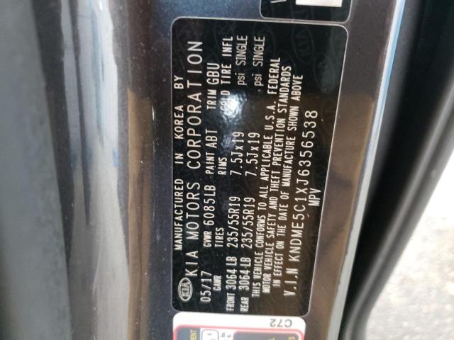 2018 KIA SEDONA SXL KNDME5C1XJ6356538