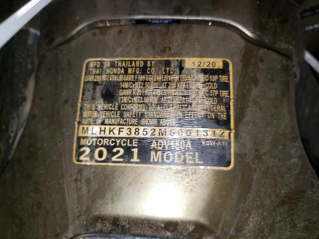 2021 HONDA ADV150 A MLHKF3852M5001312